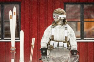 Solider In Cold Weather Gear